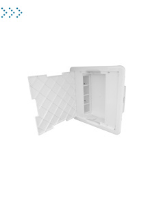 Блок для скрытой установки 2х8 модуля с дверью, белый (83404 SBR) Блок для скрытой установки 2х8 модуля с дверью, белый (83404 SBR)