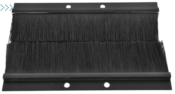 Комплект щеточного ввода в шкаф, универсальный, цвет черный Комплект щеточного ввода в шкаф, универсальный, цвет черный