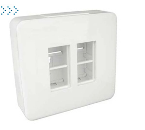 Накладной блок 2х4+4х4 модуля, белый (83410 SBR) Накладной блок 2х4+4х4 модуля, белый (83410 SBR)