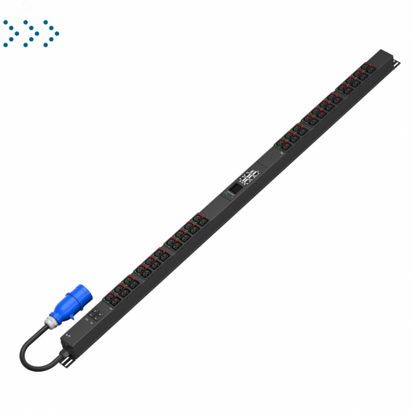Блок распределения питания SMARTWATT PDU P-series 0U-MIS-1P32A-SMB-2CB-21C13-21C39-UL-3M-IEC309 Блок распределения питания SMARTWATT PDU P-series 0U-MIS-1P32A-SMB-2CB-21C13-21C39-UL-3M-IEC309
