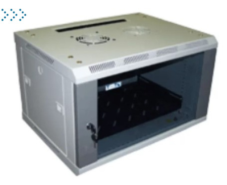 Шкаф настенный 2, 18U 600x450, стеклянная дверь