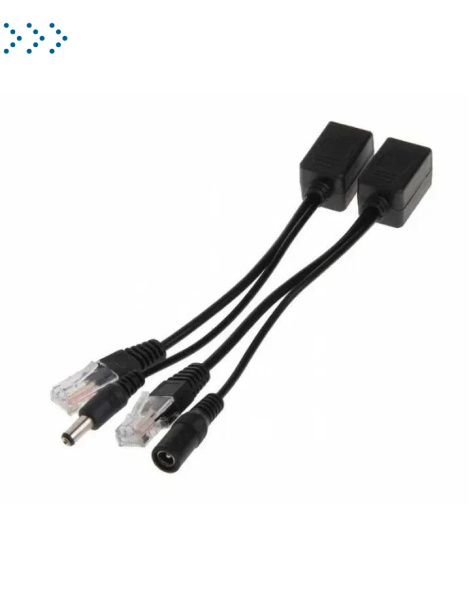 Passive PoE инжектор и сплиттер до 60V. Комплект позволяет подать данные и питание на IP устройства без поддержки PoE.