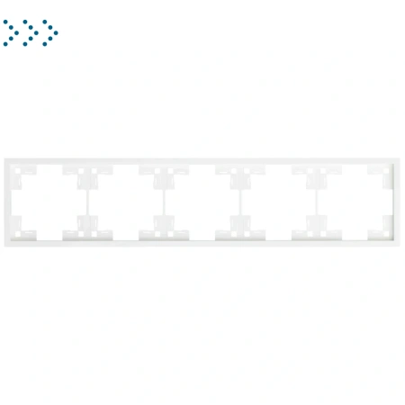 Пятиместная рамка, белый матовый (35850 MW)