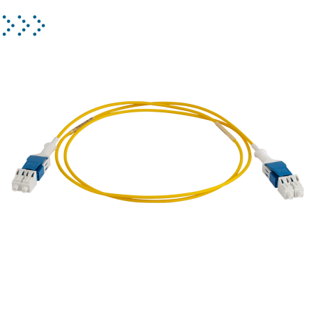 Патч-корд оптический LANMASTER, LSZH, дуплексный, Uniboot Push-pull, LC/UPC-LC/UPC, SM OS2, 1.8 мм