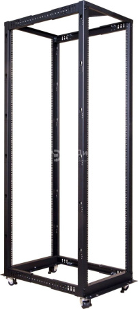 Стойка двухрамная 42U, с регулируемой глубиной (560-1020 мм), черная