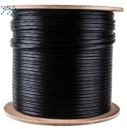 Кабель TWT UTP, 4 пары, Кат.5е, для внешней прокладки, с тросом, 305 м