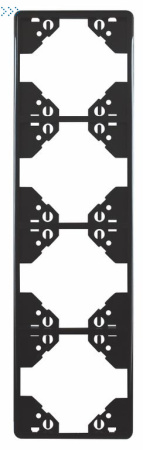 4-ХМЕСТН ВЕРТ РАМКА, МАТОВЫЙ ЧЕРНЫЙ (50942 TPM)