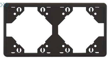 ДВОЙНАЯ ГОРИЗ РАМКА, МАТОВЫЙ ЧЕРНЫЙ (50921 TPM)