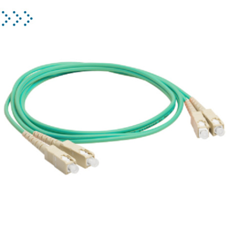 Патч-корд оптический LANMASTER, дуплексный, SC/PC-SC/PC, OM3, LSZH, 5.0 м