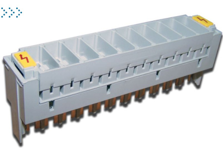 Магазин защиты для плинтов TWT, 10 пар, 3-полюсный, без разрядников