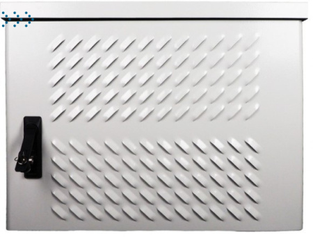 Шкаф уличный всепогодный настенный 9U (600х300), передняя дверь вентилируемая