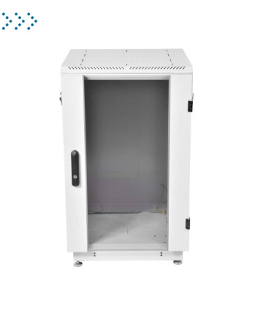 Шкаф телекоммуникационный напольный 18U (600x800) дверь стекло