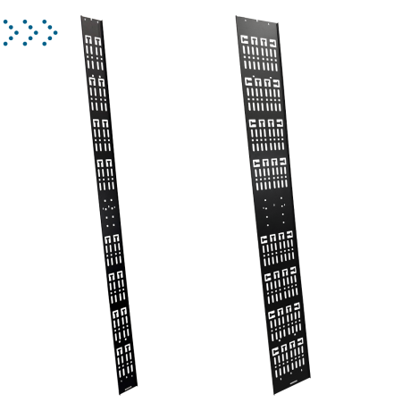 Вертикальный перфорированный лоток для шкафов LAN-DC 42U и TWT-CBB 42U, шириной 120 мм, черный Вертикальный перфорированный лоток для шкафов LAN-DC 42U и TWT-CBB 42U, шириной 120 мм, черный