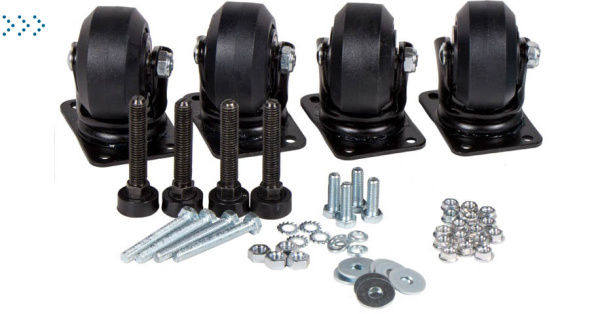 Комплект усиленных роликов и ножек для шкафов LANMASTER DCS Комплект усиленных роликов и ножек для шкафов LANMASTER DCS