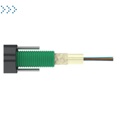 ВО кабель бронированный гофр.стал.лентой, GYXTZW, 2,7кН, нг(А)-HF, универсальный, 4 х OM2