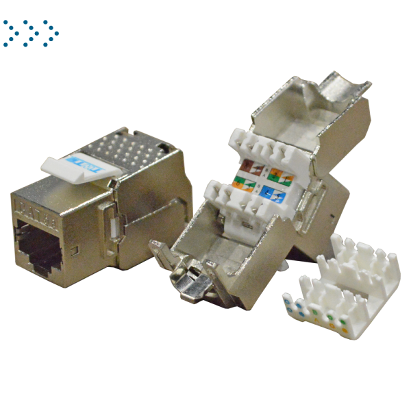 Модуль Keystone RJ45, Cat.5E, STP, 180 градусов Модуль Keystone RJ45, Cat.5E, STP, 180 градусов