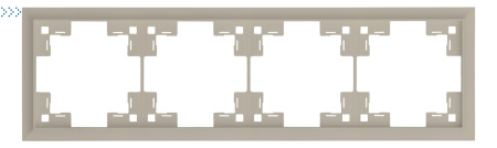 Четырехместная рамка классик, латте (35940 LT)