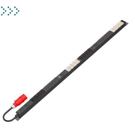 Блок распределения питания SMARTWATT PDU P-series 0U-B-3P32A-SMB-6CB-24C13-24C39-UL-3M-IEC309