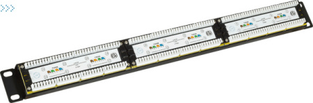 Патч-панель LANMASTER 24 порта с индикаторами, UTP, кат.6, 1U