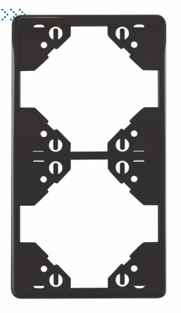 ДВОЙНАЯ ВЕРТ РАМКА, МАТОВЫЙ ЧЕРНЫЙ (50922 TPM)