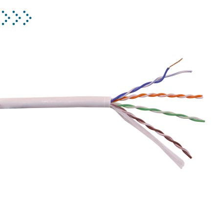 Кабель LANMASTER SF/UTP, 4 пары, Кат. 5E, LSZH, нг(А)-HF, серый, 305 м