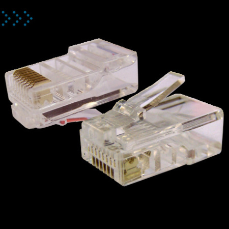Коннектор RJ45 UTP 8P8C, универсальный, cat.6, 100 шт.
