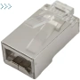 Коннектор RJ45 тип EZ, 8P8C, STP, Cat.5e, универсальный, покрытие 50 микрон,100 шт.