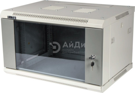 Шкаф настенный серии Pro, 15U 600x450, стеклянная дверь
