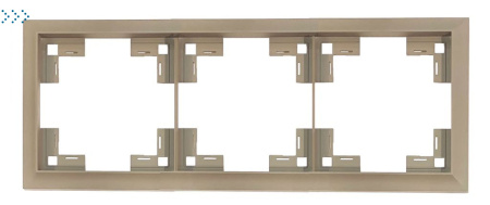 Трехместная рамка классик, латте (35930 LT)
