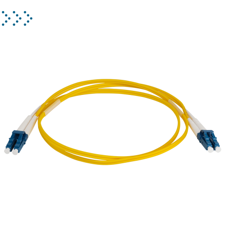 Патч-корд оптический LANMASTER, LSZH, дуплексный, LC/UPC-LC/UPC, SM OS2, 2 мм, 2.0 м