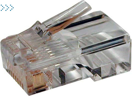 Коннектор RJ45 UTP 8P8C, универсальный, cat.5e.