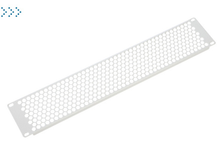 Фальшпанель в шкаф 19" 2U перфорированная