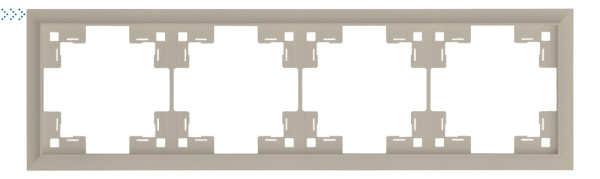 Четырехместная рамка классик, латте (35940 LT) Четырехместная рамка классик, латте (35940 LT)