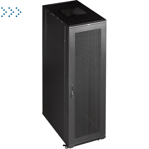 Шкаф 19" Business, 42U 600x1200, черный, передняя дв. перфорир., задняя дв. распашная перфорир. Шкаф 19" Business, 42U 600x1200, черный, передняя дв. перфорир., задняя дв. распашная перфорир.