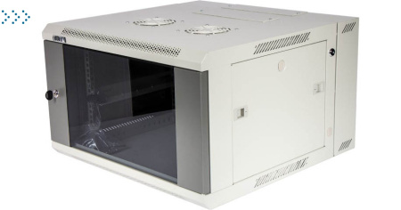 Шкаф настенный серии Pro, 3-секционный, 18U 600x600, стеклянная дверь