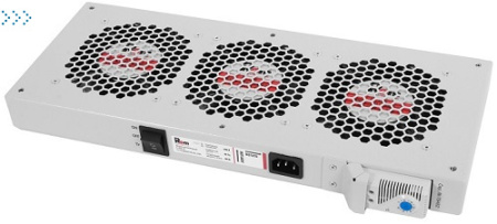 Модуль вентиляторный, 3 вентилятора с терморегулятором