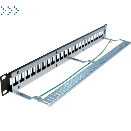 Патч-панель TWT наборная, 24 порта, STP, 1U