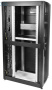Шкаф серверный ПРОФ напольный 48U (800x1200) дверь перфор. 2 шт., черный, в сборе