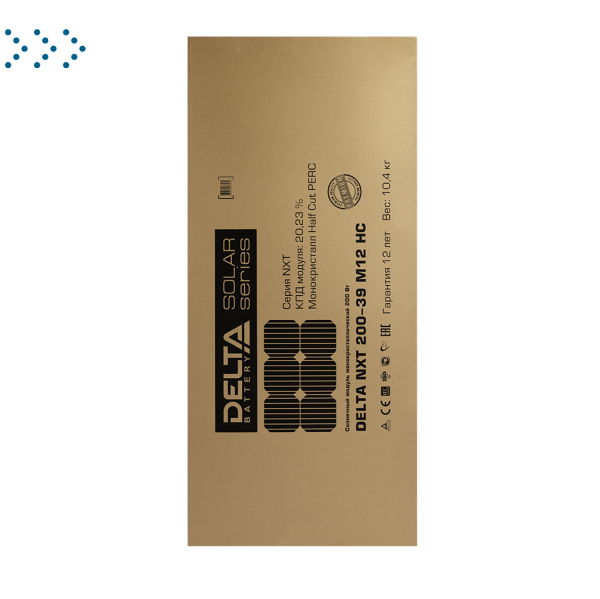 Фотоэлектрический солнечный модуль (ФСМ) DELTA NXT 200-39 M12 HC Фотоэлектрический солнечный модуль (ФСМ) DELTA NXT 200-39 M12 HC