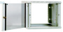 Шкаф телекоммуникационный настенный разборный 6U (600х650) дверь стекло