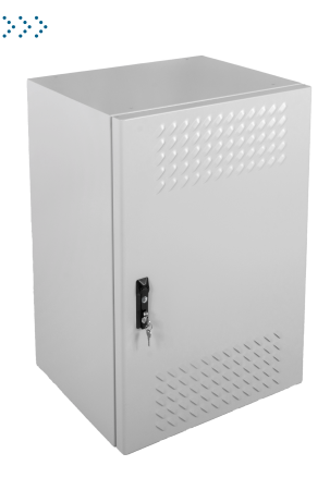 Шкаф уличный всепогодный настенный укомплектованный 12U (Ш600хГ500), комплектация T1-IP54