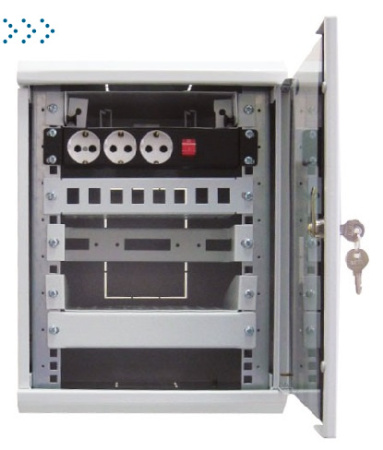 Шкаф телекоммуникационный настенный 10" 12U, (350х255)