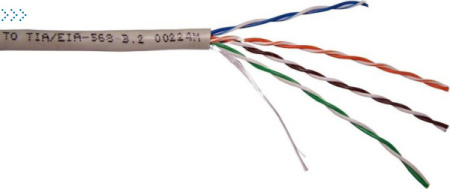 Кабель NewMax UTP CCA, 4 пары, Кат.5e, PVC, серый, 305 метров