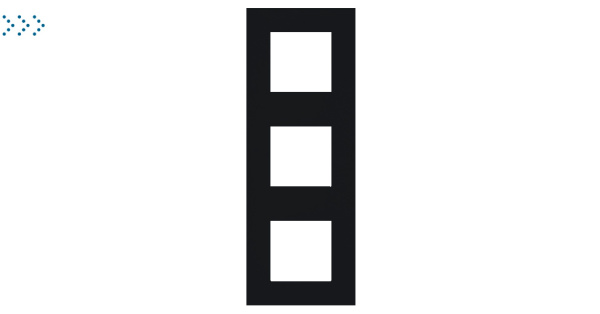 Тройная рамка, черный Тройная рамка, черный