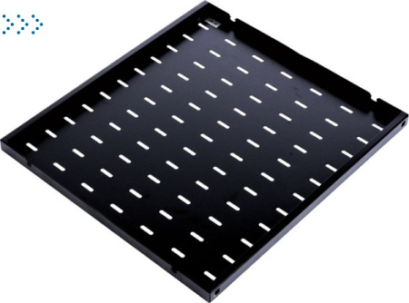 Полка перфорированная, глубина 450 мм, цвет черный