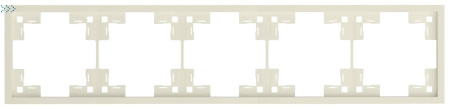 Пятиместная рамка, крем матовый (35850 MC)