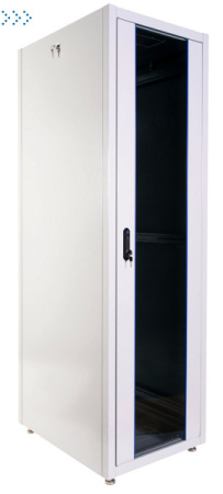 Шкаф телекоммуникационный напольный ЭКОНОМ 48U (600 × 1000) дверь стекло, дверь металл