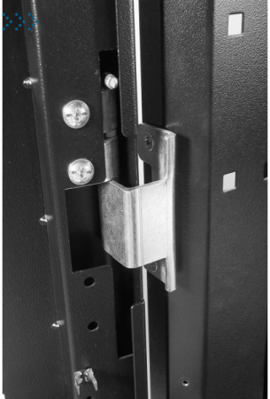 Шкаф серверный ПРОФ напольный колокейшн 46U (600x1200) 2 секции, дверь перфор. 2 шт., черный, в сборе