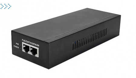 PoE-инжектор 90W Gigabit Ethernet на 1 порт. Соответствует стандартам PoE IEEE 802.3af/at/bt.