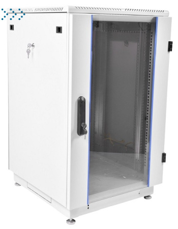 Шкаф телекоммуникационный напольный 30U (600 × 600) дверь стекло